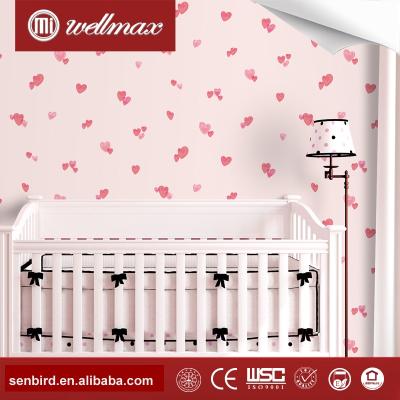 China Wellmax Factory Supply Simple Design 3D Kids Breathing Custom Cartoon Kids Wallpaper For Kids Room for sale