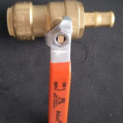 China North America brass NPT market hot sales lead free brass push fit sharkbite valve installation for sale