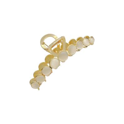 China Japan and Korean Fashion Opal Hair Claws Geometric Style Clamp Grasp Styling Hair Clips for Women Girls Hairpin Hair Accessories for sale