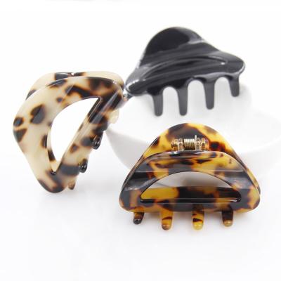 China 1 New Fashion Hairwear Jewelry For Women Girls Small Cute Luxury Acetate Hair Claw Clips Hair Accessories Elegant Tiara for sale