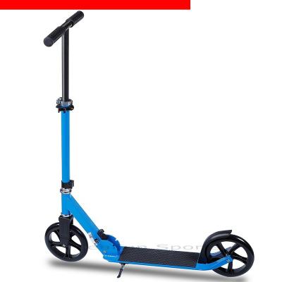 China 2022 New Big Foot 200MM Youth Scooter 200MM PU Wheel High Quality Aluminum Folding Adult Kick Scooter for sale