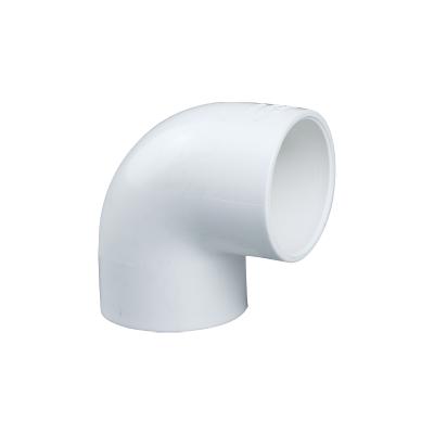 China DIANHUAI anticorrosion high quality hot sales PVC plastic pipe fittings 3/4 inch SCH40 90 degree elbow for sale