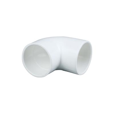 China Delivery Water Bathtub Parts and Fittings Plumbing Materials PVC Pipe Fitting Price List 90 Degree Elbow Plastic White PVC Pipe Fittings for sale