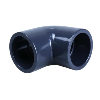 China High Quality Durable And Corrosive Resistance Gray ASTM SCH40 PVC Water Pipe Fittings PVC Elbow 90 Degree On Sale for sale