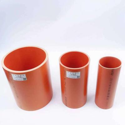 China China Factory High Quality Flexible Plastic Tubes PVC Pipe Buried High Voltage Power Cable Casing for sale