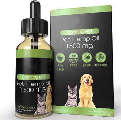 China Drop Pet Hemp Oil For Dogs And Cats Rich In Omega 3,6,9 Supports Hip And Joint Health for sale