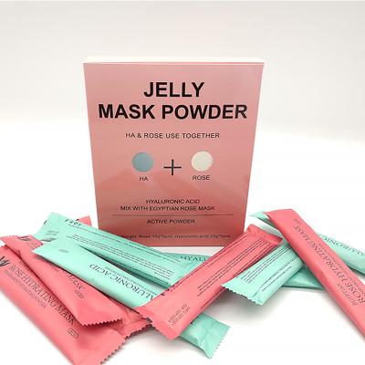 China Easy To Use Anti-Puffiness Skin Care Skin Brightening Rose Petal Jelly Face Mask Cold Effect Relax Skin for sale