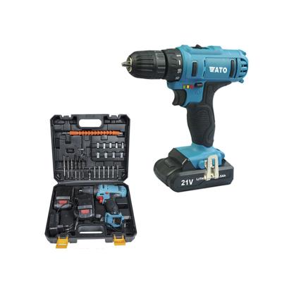 China ATO Power Tool Size Torque 21V Cordless Brushless Driver Screwdriver Drill Kits 1080 for sale