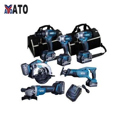 China ATO Power Tools N in One Impact 3.0Ah 4.0Ah 5.0Ah 21V Wholesale CB2006 Cordless Combo Kit for sale