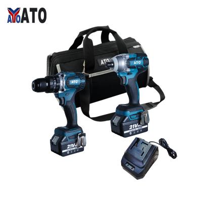 China ATO Power Tools N in one handle 3.0Ah 4.0Ah 5.0Ah 18V bosch 18v combo kit CB2002 for sale