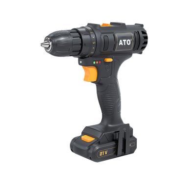 China ATO Power Force Reversable Hand Machine Drill 40Nm 10mm 1.3Ah 1.5Ah 2.0Ah 21V - DIYCordless Drill A8121201 for sale