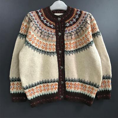 China Manufacturers wholesale custom women's knitwear hot factory fashion fall and winter jacquard sweaters for sale