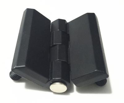 China Modern black color zink alloy cabinet hinges 40*40mm 50*50mm 60*60mm for sale