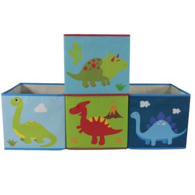 China Sublimation Available Collapsible Home Storage Box Fabric Customized Decorative Storage Box for sale