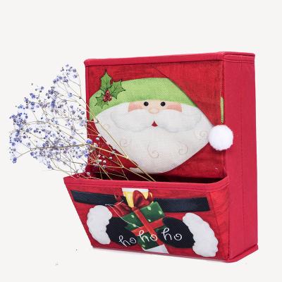 China Factory Direct Sales Cartoon Printing Christmas Cloth Storage Box Organizers Folding Folding Home Storage Box for sale