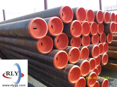 China API 5CT black painted ERW steel pipe/straight welded steel pipe for oil/gas for sale