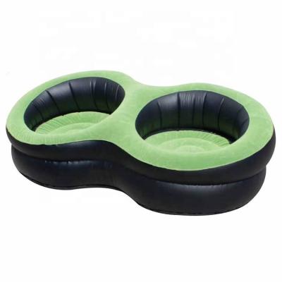 China Sectional Sofa PVC Flocking Inflatable Sofa, Outdoor Inflatable Furniture, Inflatable Footstool for sale