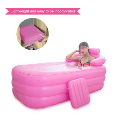 China Perfect for Personal Inflatable Bath Tub Personal Use PVC Bath Tub SPA Environmental Portable Bath Tub Bathroom Soaking SPA For One Adult for sale