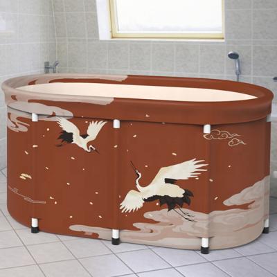 China 2020 Hot SPA Tub Single Skirt New Arrival PVC Folding Portable Bathtub For Adults &Kids for sale