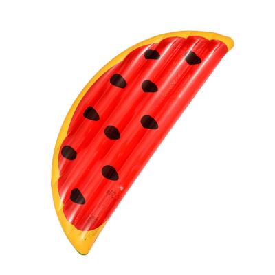 China Perfect For Personal Use Factory Fruit Fun Island Mattress Slice Watermelon Inflatable Swimming Float Half Float for sale