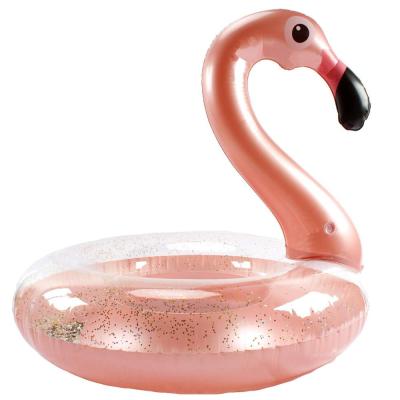 China Perfect For Factory Personal Wholesale Inflatable Flamingo Large Use Pool Floats For Adults - With Glitters 2019 Updated Version Swim Ring for sale