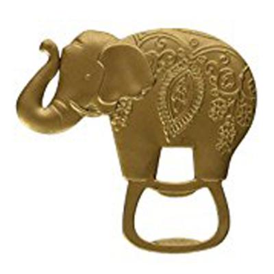 China Elephant Bottle Opener Wine Beer Wedding Viable Gold Bottle Opener à venda