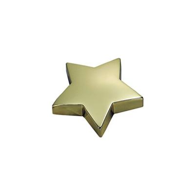 China China Creative Gifts Star Paperweight , Brass Plated Unique Cheap Paper Weight for sale