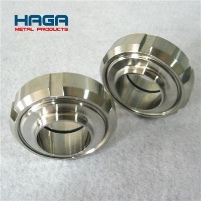 China Heavy Duty Stainless Steel Food Industry Flange HAGA China Manufacturer Sanitary Stainless Steel Union With Inner Thread for sale