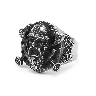 China Berserker Jewelry Ring Viking Ring Stainless Steel Ring Good Quality Viking Norse Jewelry Norse Norse Myth Jewelry for sale