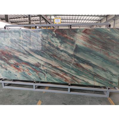 China Modern 6 Mm Polished Royal Green Green Sinter Stone For Wall for sale