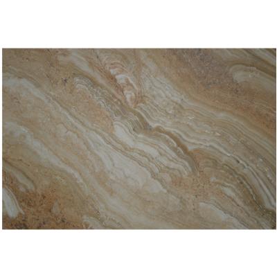 China Modern Natural Beige Wood Grain Onyx Marble Slabs For Floors for sale