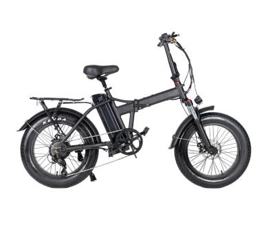 China Aluminum Alloy Durable Cheap 20 Inch Fat Tire Electric Folding Bike, 48V 500W Ebike, Full Suspension Foldable Mountain Electric Bicycle for sale