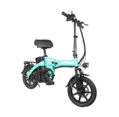 China Cheapest 48V Carbon Steel Mini Commute Bike Foldable Electric 14 Universal Bicycle For Teenagers for sale