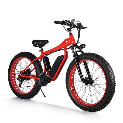 China Customizable Sports Factory For Sale Variable Speed ​​21 48V 500W Fat Tire E Bike Mountain Electric Bicycle for sale