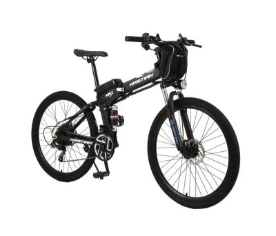 China Hot Sale 26 Inch 21 Speed ​​Fast Folding Carbon Steel Mountain Road Bike Electric Bicycle, 100km Mileage Ebike for sale