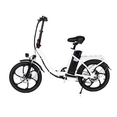 China Cheap China 48V 350W Aluminum Alloy City Folding Electric Bicycle, Full Suspension Foldable Ebike, Easy Rider Road Hybrid Motor E Bike for sale