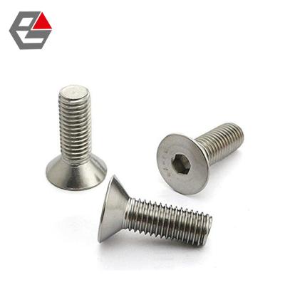 China Stainless Steel Furniture Flat Hex Socket Head Machine Screws for sale