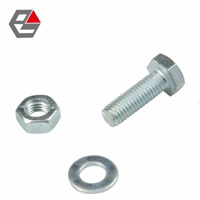 China Steel hex head bolt set with nut and hex washer for sale