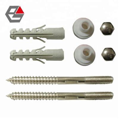 China Double Wire Steel Sanitary Ware Screw Basin Screw 8pcs Set for sale