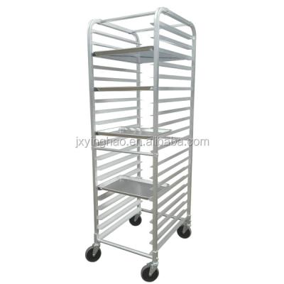 China Curved Top Aluminum Pan Rack, Pan Cart for sale