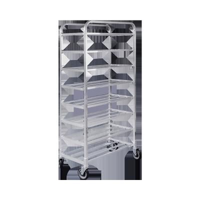 China Single Sided Universal Aluminum Tray Rack - 8 Shelves Aluminum Pan Rack Sheet Pan Rack for sale