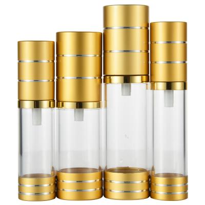 China 25/32mm Diameter 15ml 20ml 30ml 40ml 50ml Ronde luchtloze fles voor cosmetische verpakkingen Te koop