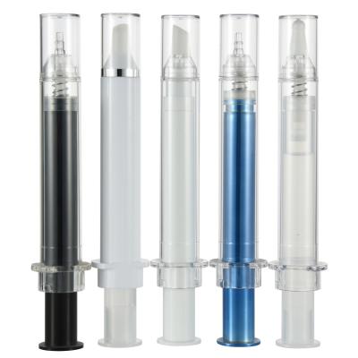 China 10ml Capacity Printing Syringe Bottle Airless Bottle Empty Cosmetic/Eye Cream Bottle for sale