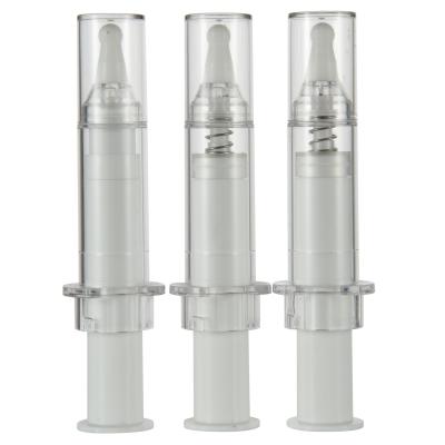 China 5ml/10ml/14ml/20ml Syringe Bottle Syringe Design Airless Eye Cream Bottle for Fashion for sale