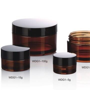 China SCREW CAP 5G 15G 30G 50G 100g PETG Cosmetic Packaging Jar for Eye Cream Sealing Type for sale