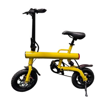 China 12 Inch 36V 350W Mini Folding Electric Bicycle High Carbon Steel City Electric Bike for sale