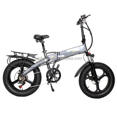 China Aluminum Alloy 16 Inch 48V Electric Bicycle Mountain Bike Fat eBike Electric Folding Electric Bicycle for sale