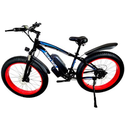 China Wholesale 48V Electric Bicycle Tire 26*4.0 Alloy Aluminum Lithium Battery 500W Electric Bicycle Fat Tire for sale