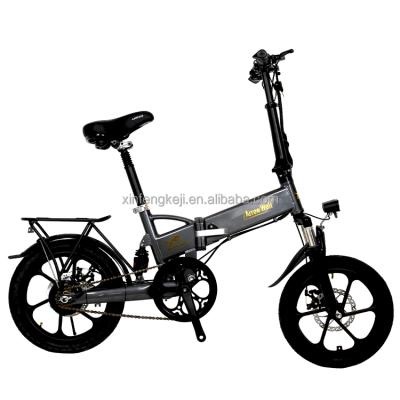 China New model aluminum alloy 16inch 350w 48v 10ah 18ah battery cheap portable electric city bicycle ebike city electric bicycle for sale