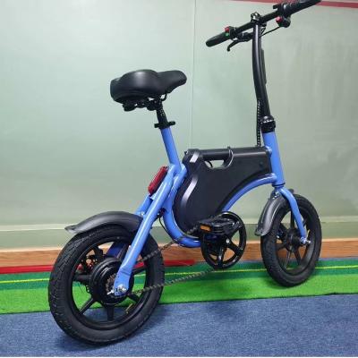 China High Carbon Steel Convenient Electric Bicycle 14 Inch Mini City Electric Bicycle 36V Lithium Battery Electric Bicycle eBike for sale